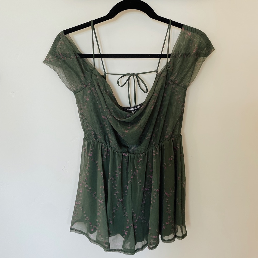 UO green romper